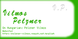 vilmos pelzner business card